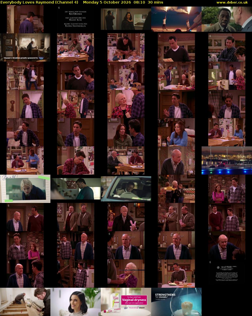 Everybody Loves Raymond (Channel 4) Monday 5 October 2026 08:10 - 08:40