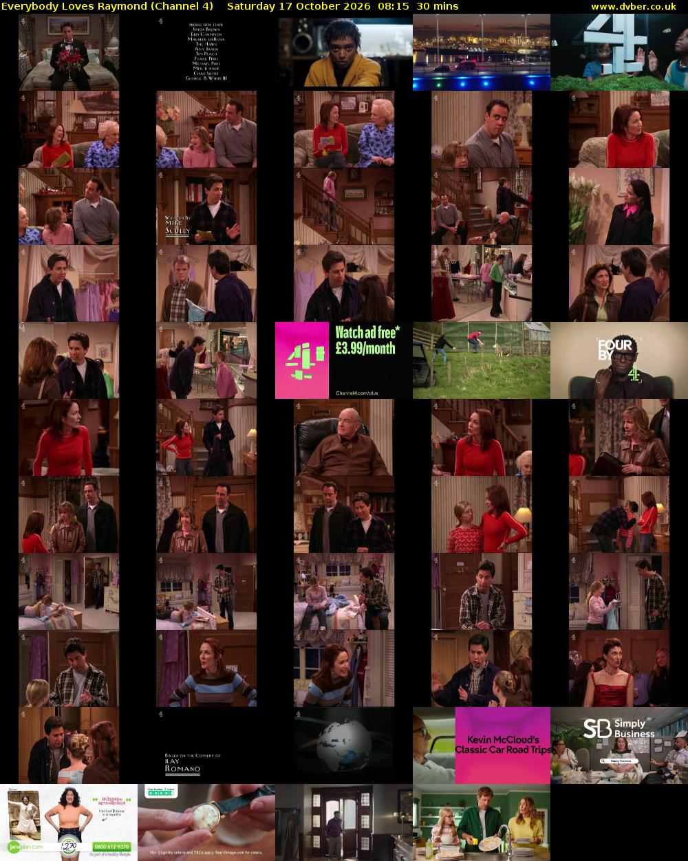 Everybody Loves Raymond (Channel 4) Saturday 17 October 2026 08:15 - 08:45