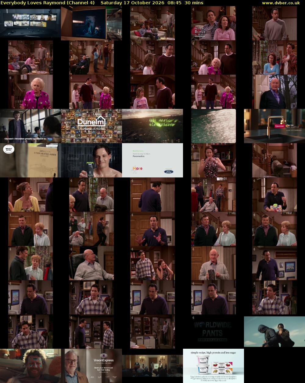 Everybody Loves Raymond (Channel 4) Saturday 17 October 2026 08:45 - 09:15