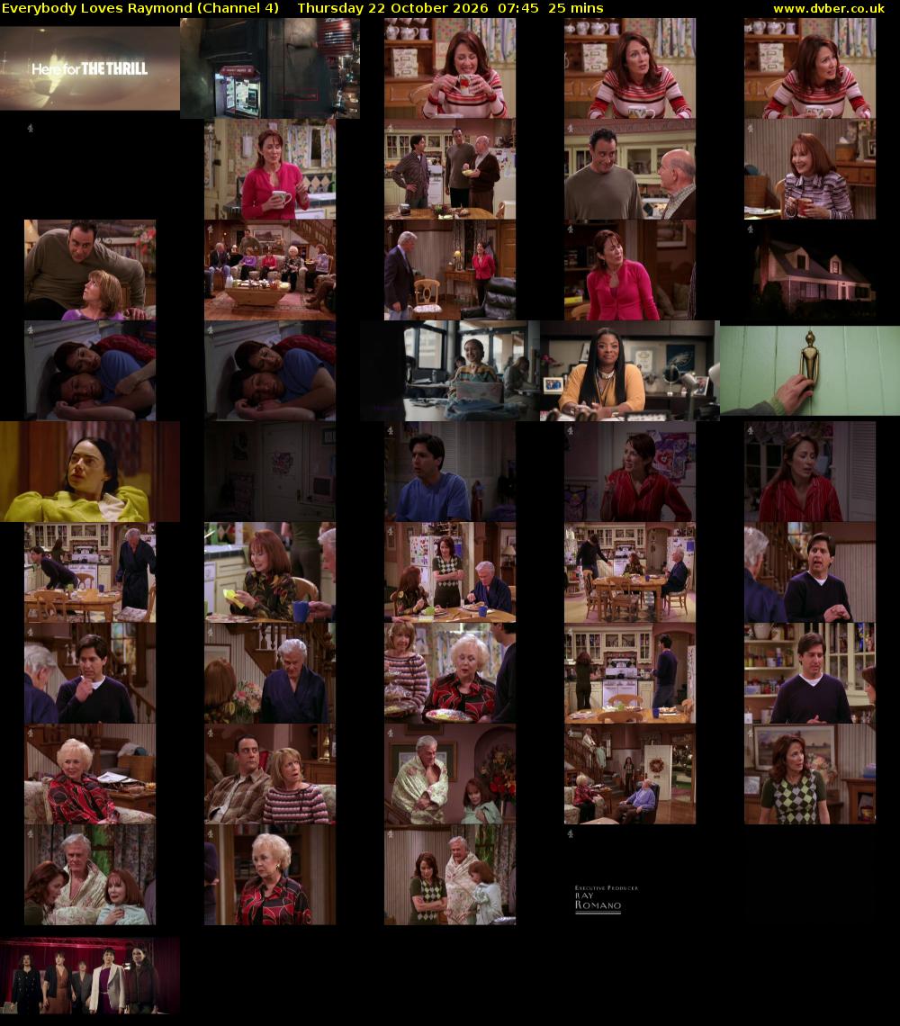 Everybody Loves Raymond (Channel 4) Thursday 22 October 2026 07:45 - 08:10