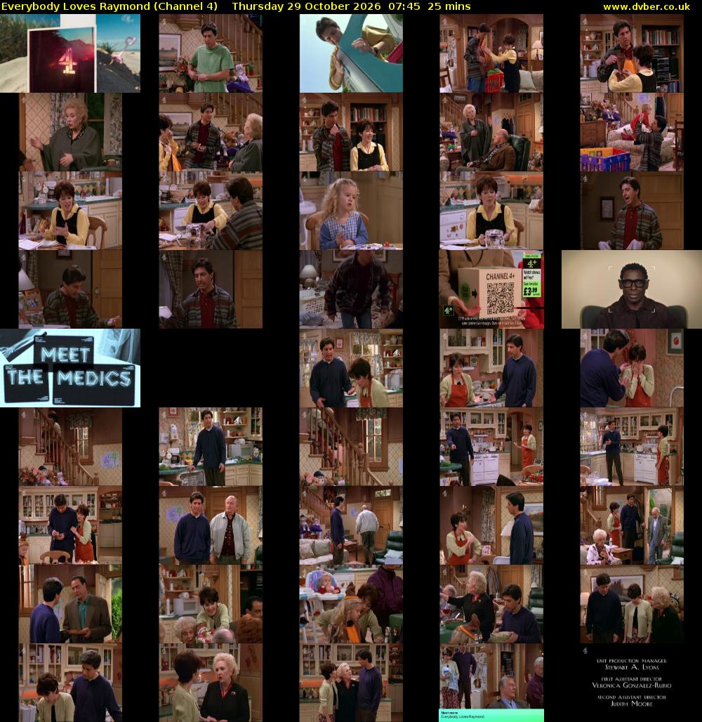 Everybody Loves Raymond (Channel 4) Thursday 29 October 2026 07:45 - 08:10
