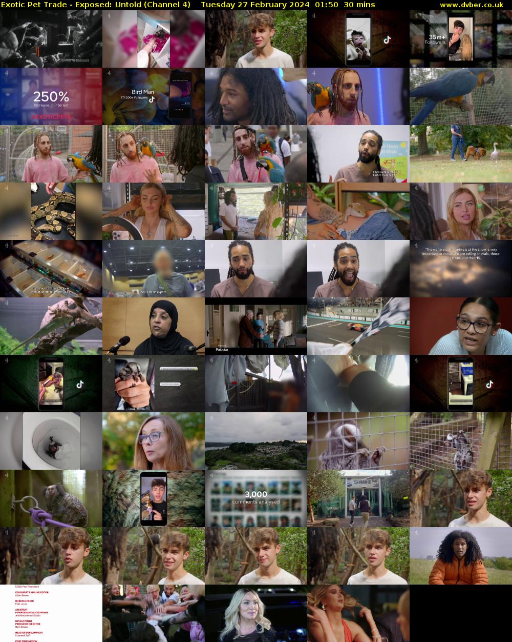 Exotic Pet Trade - Exposed: Untold (Channel 4) Tuesday 27 February 2024 01:50 - 02:20