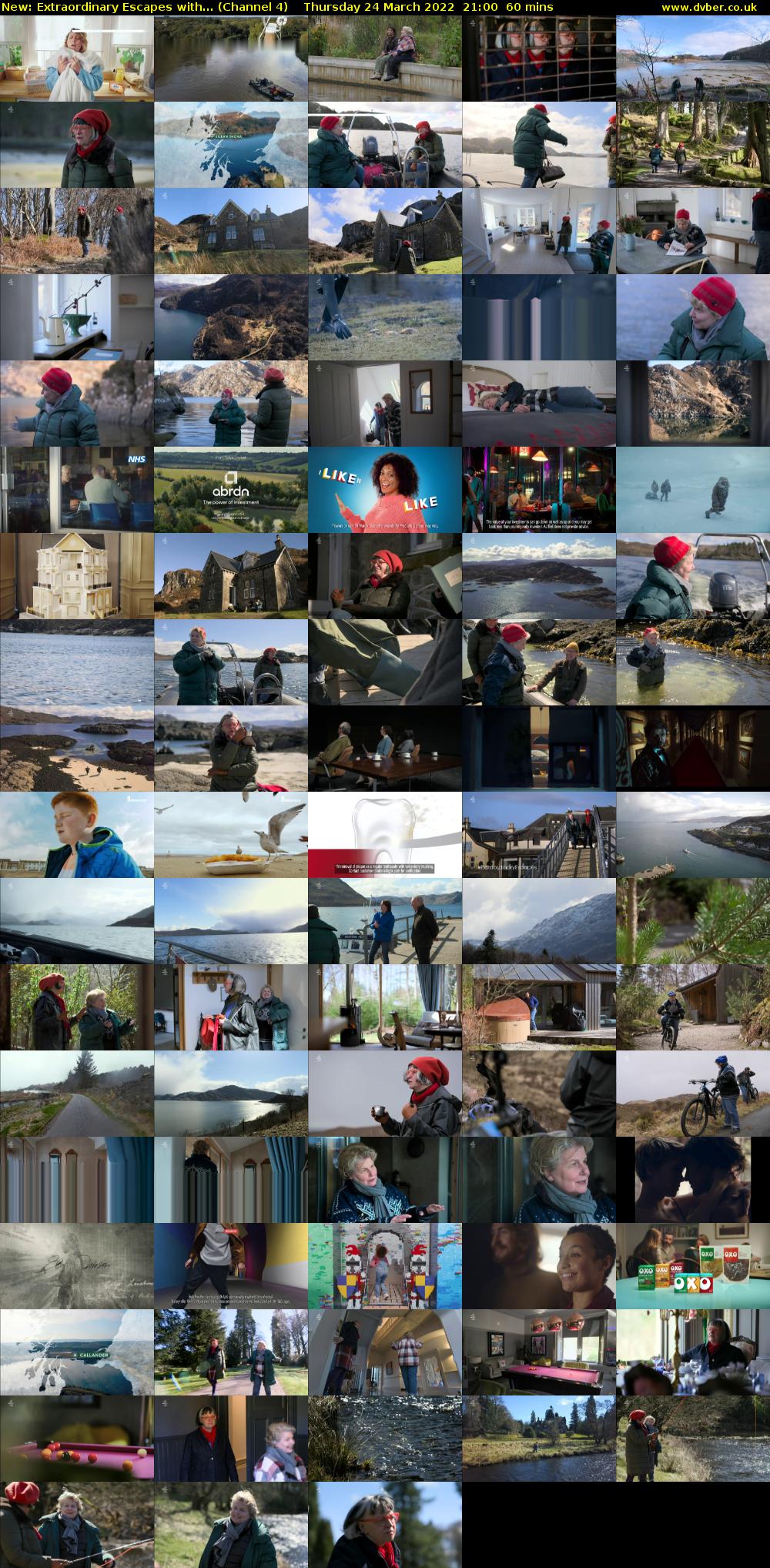 Extraordinary Escapes with... (Channel 4) Thursday 24 March 2022 21:00 - 22:00