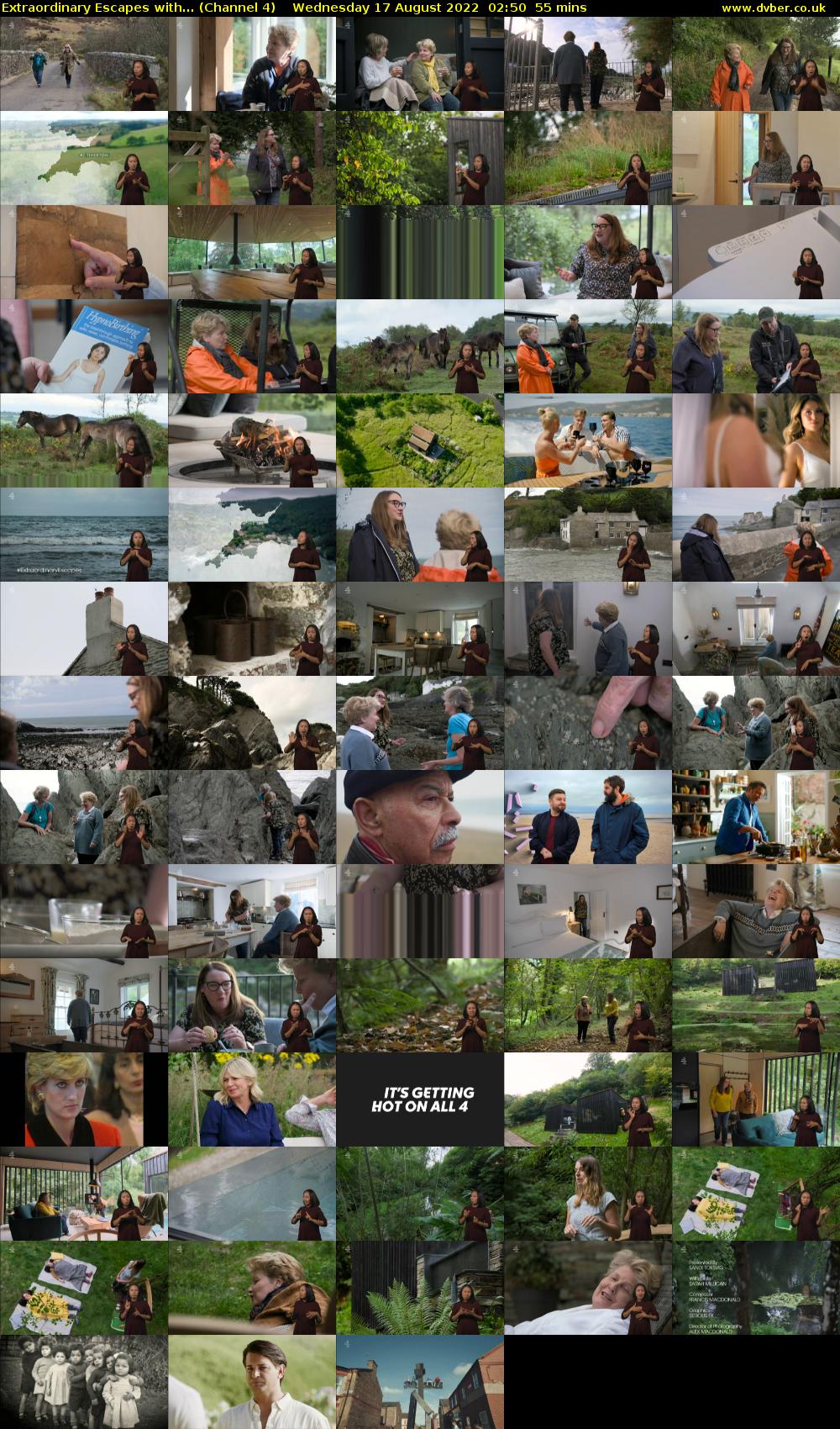 Extraordinary Escapes with... (Channel 4) Wednesday 17 August 2022 02:50 - 03:45