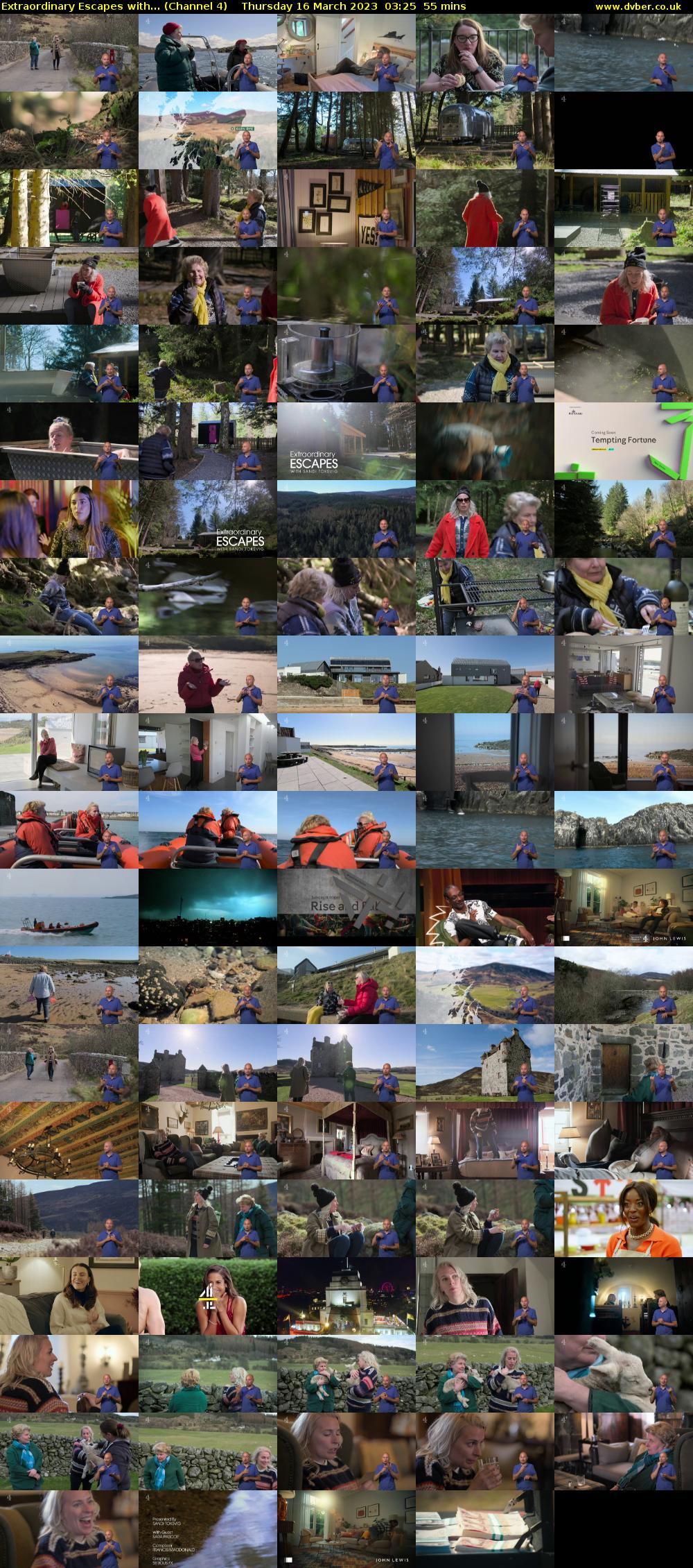 Extraordinary Escapes with... (Channel 4) Thursday 16 March 2023 03:25 - 04:20