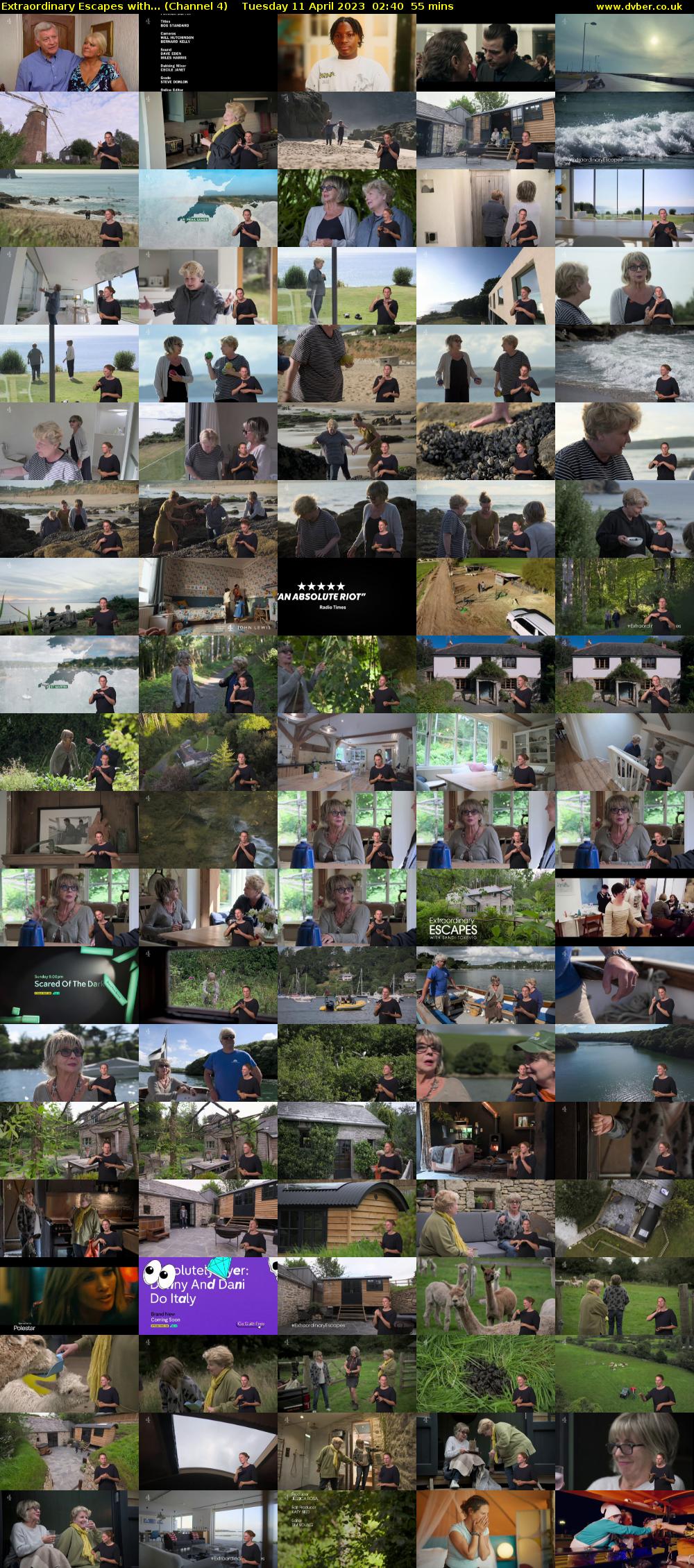 Extraordinary Escapes with... (Channel 4) Tuesday 11 April 2023 02:40 - 03:35