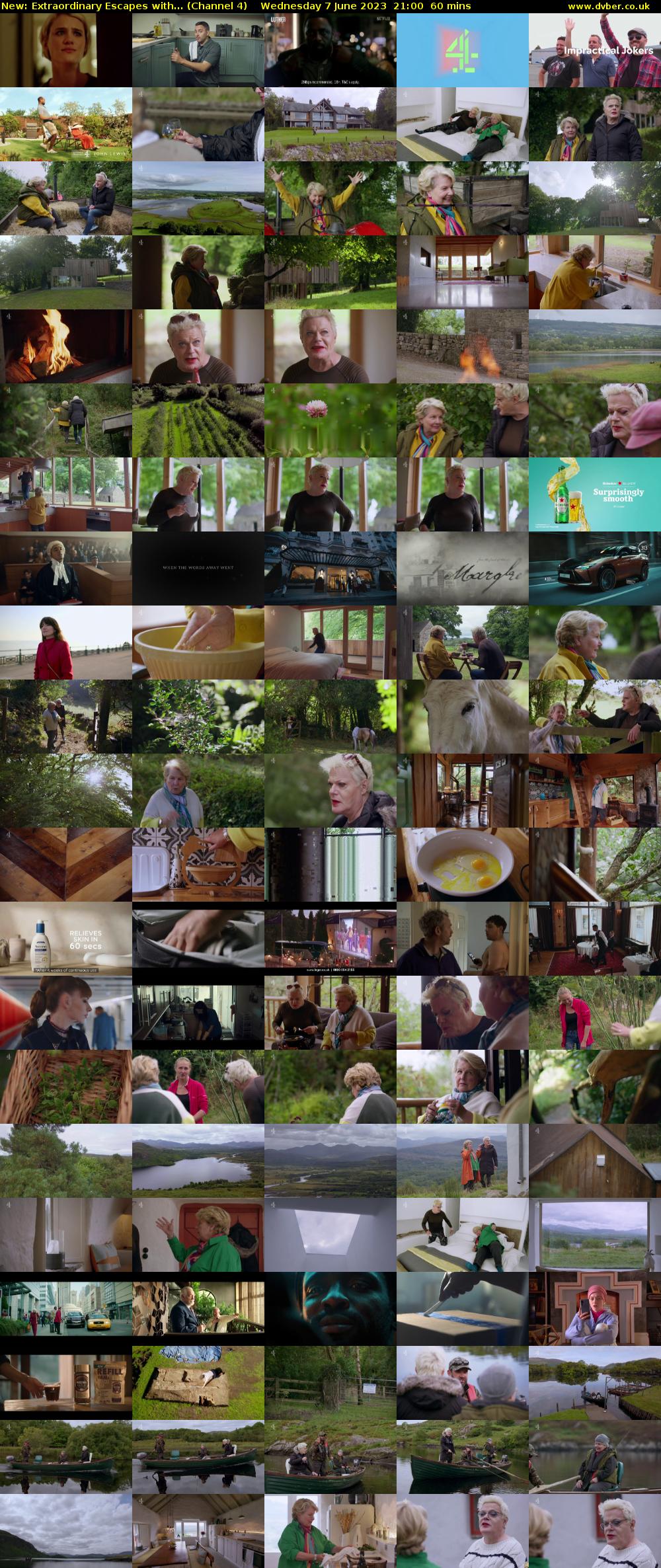 Extraordinary Escapes with... (Channel 4) Wednesday 7 June 2023 21:00 - 22:00