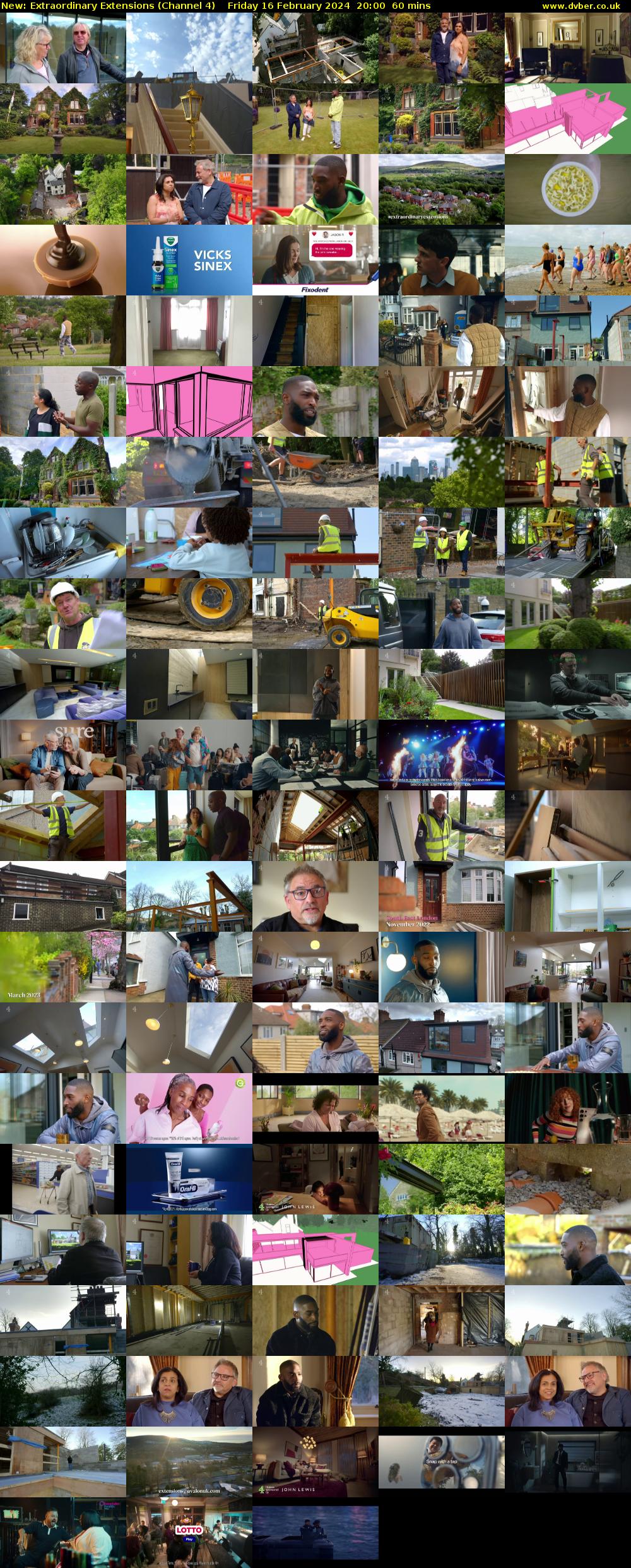 Extraordinary Extensions (Channel 4) Friday 16 February 2024 20:00 - 21:00