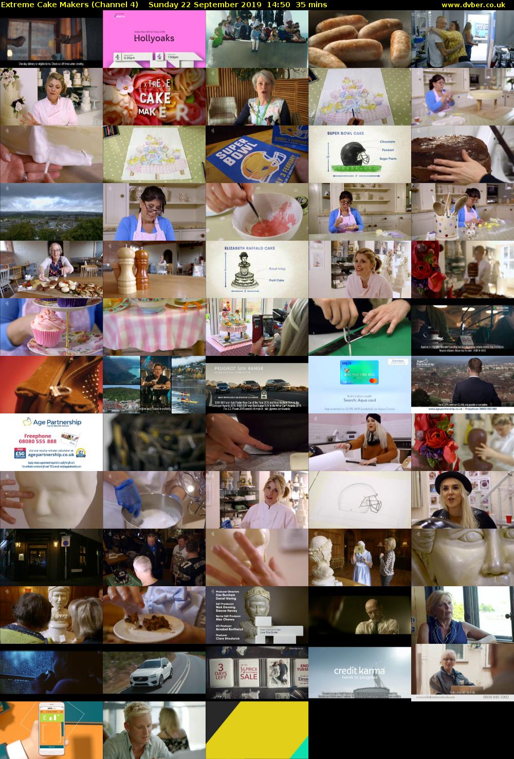 Extreme Cake Makers (Channel 4) Sunday 22 September 2019 14:50 - 15:25