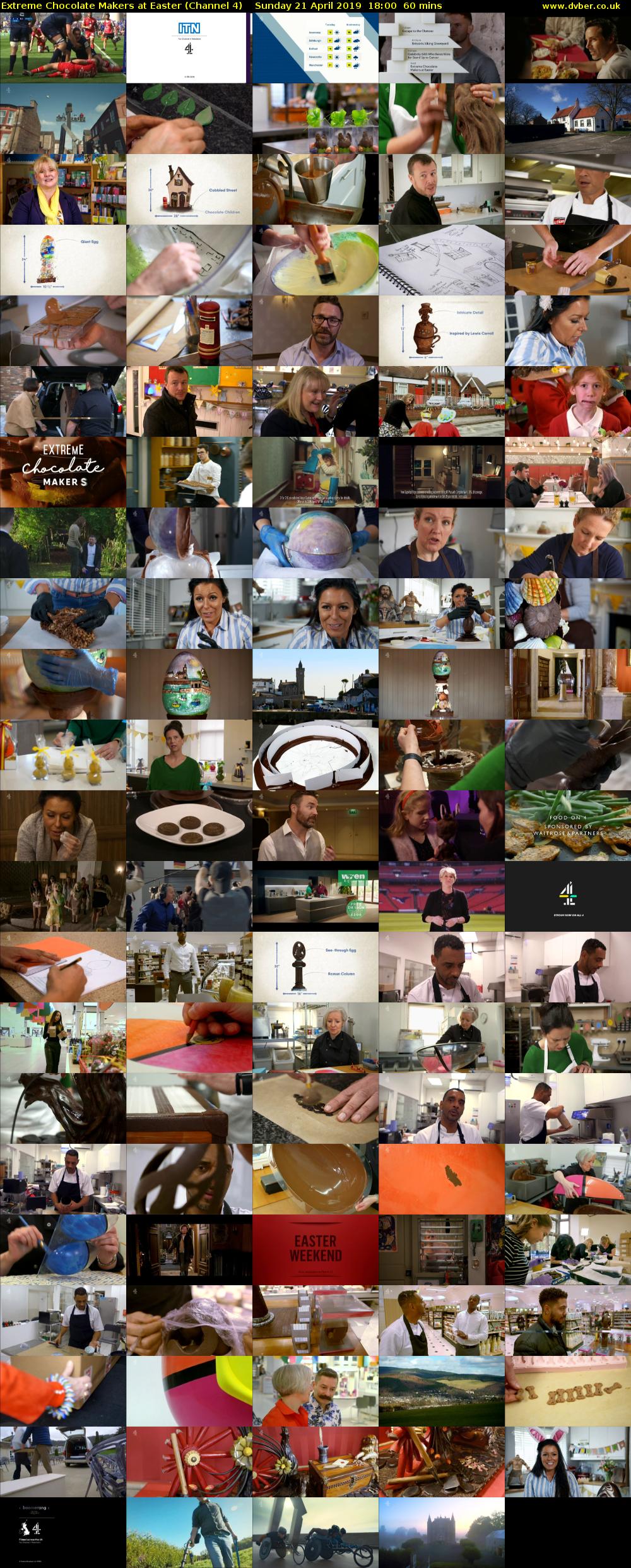 Extreme Chocolate Makers at Easter (Channel 4) Sunday 21 April 2019 18:00 - 19:00
