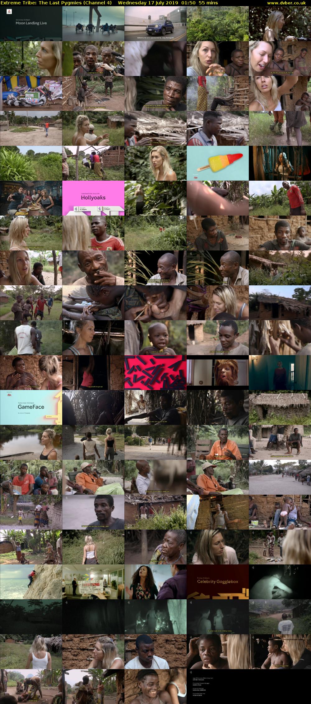 Extreme Tribe: The Last Pygmies (Channel 4) Wednesday 17 July 2019 01:50 - 02:45