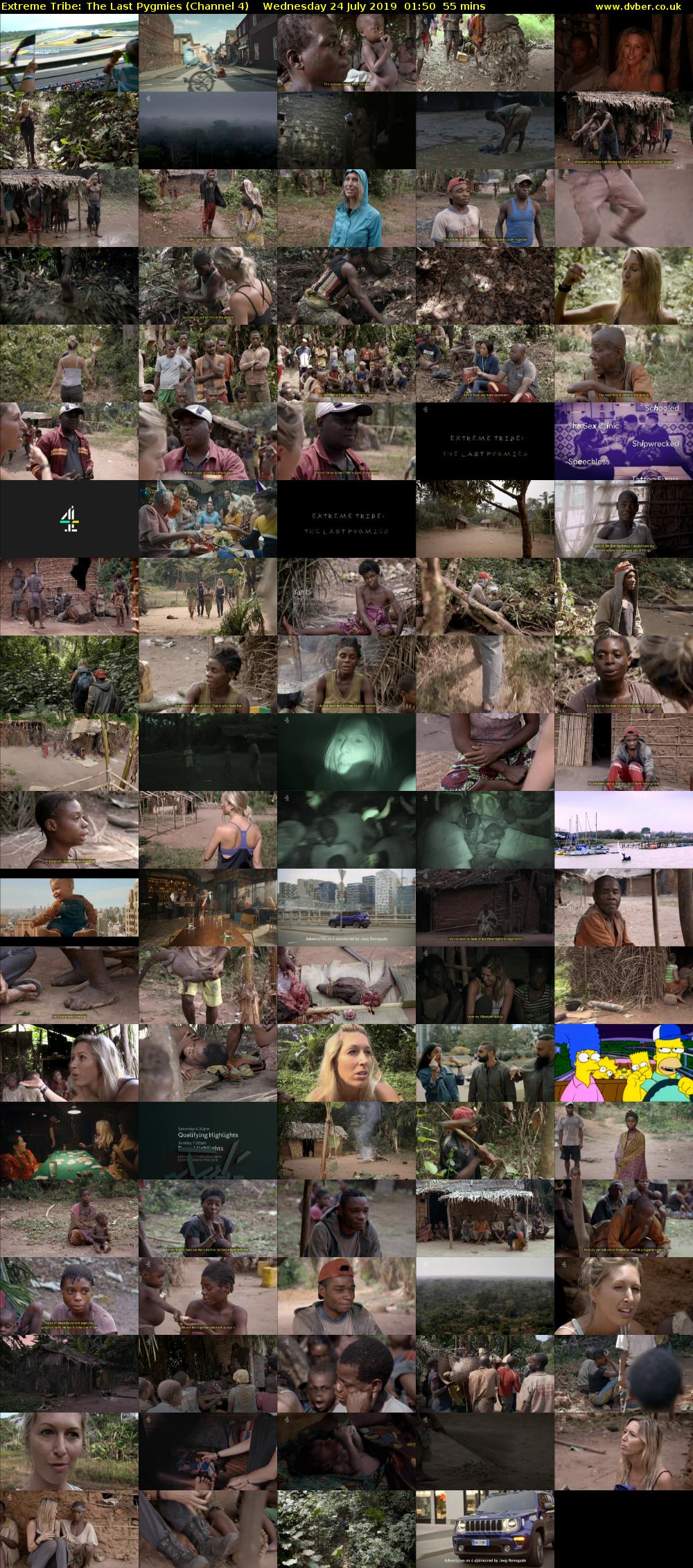 Extreme Tribe: The Last Pygmies (Channel 4) Wednesday 24 July 2019 01:50 - 02:45