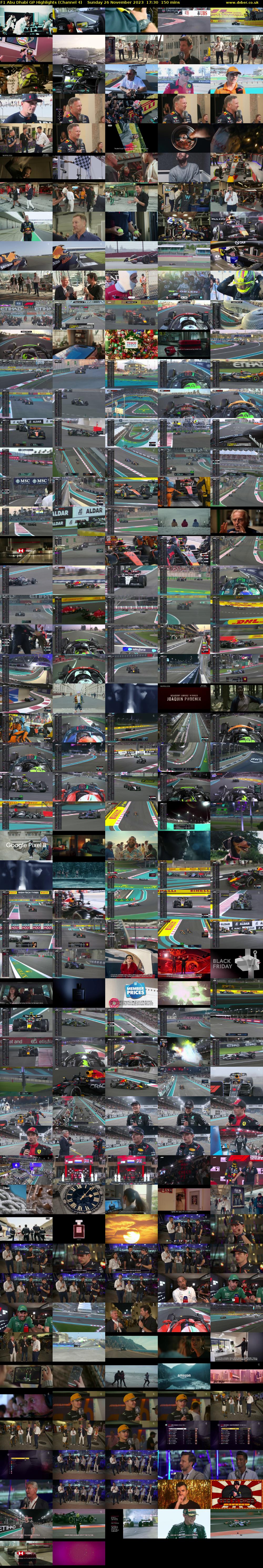 F1 Abu Dhabi GP Highlights (Channel 4) Sunday 26 November 2023 17:30 - 20:00