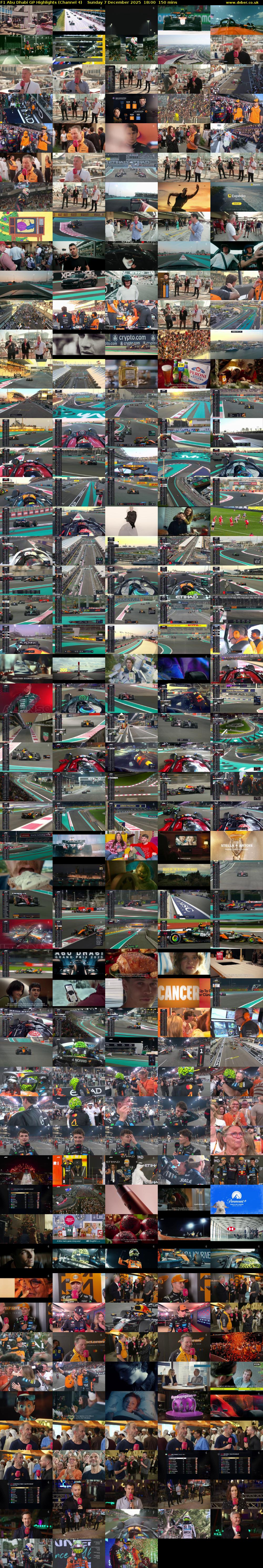 F1 Abu Dhabi GP Highlights (Channel 4) Sunday 7 December 2025 18:00 - 20:30