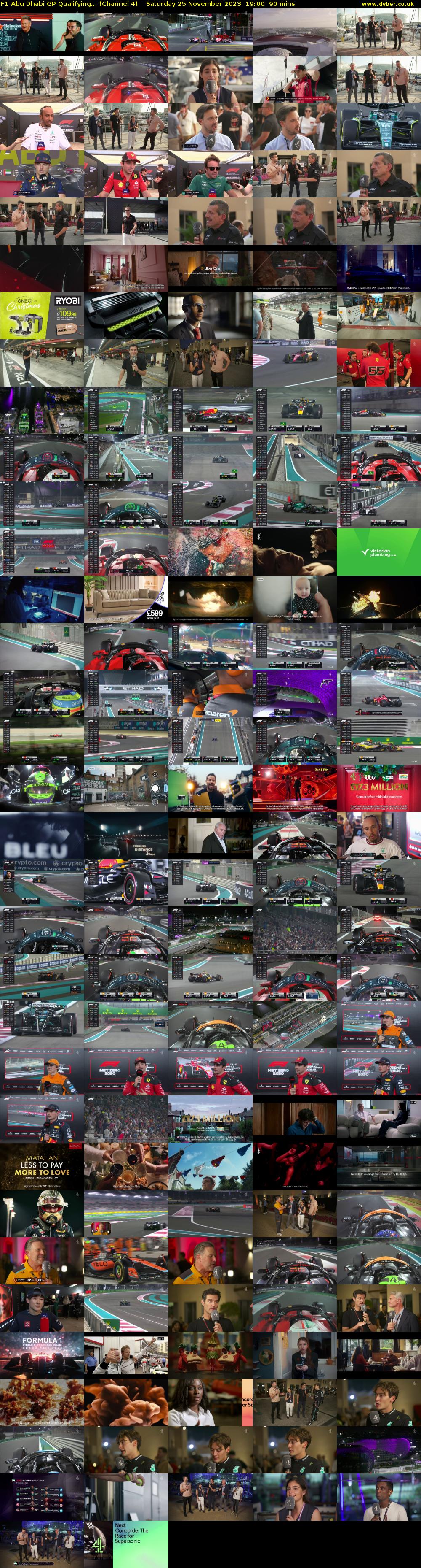 F1 Abu Dhabi GP Qualifying... (Channel 4) Saturday 25 November 2023 19:00 - 20:30