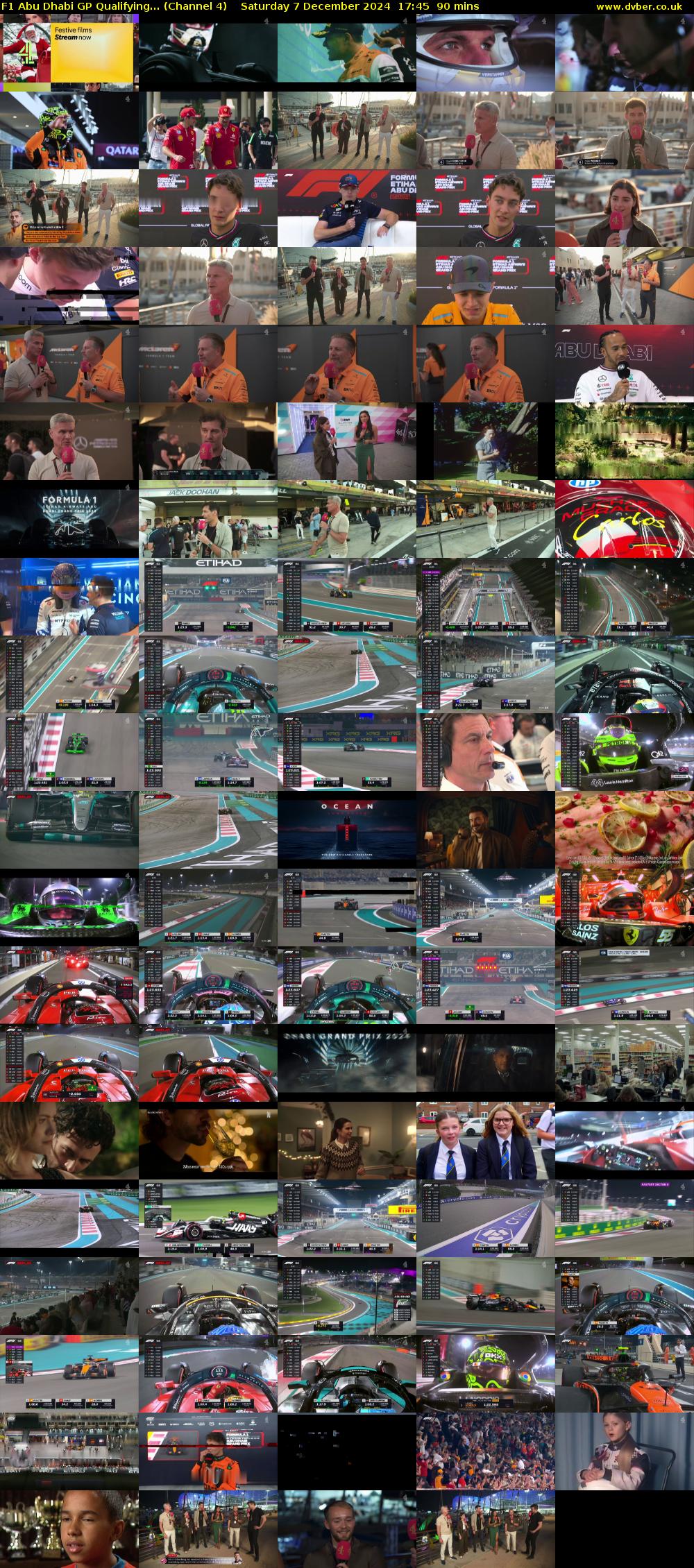 F1 Abu Dhabi GP Qualifying... (Channel 4) Saturday 7 December 2024 17:45 - 19:15