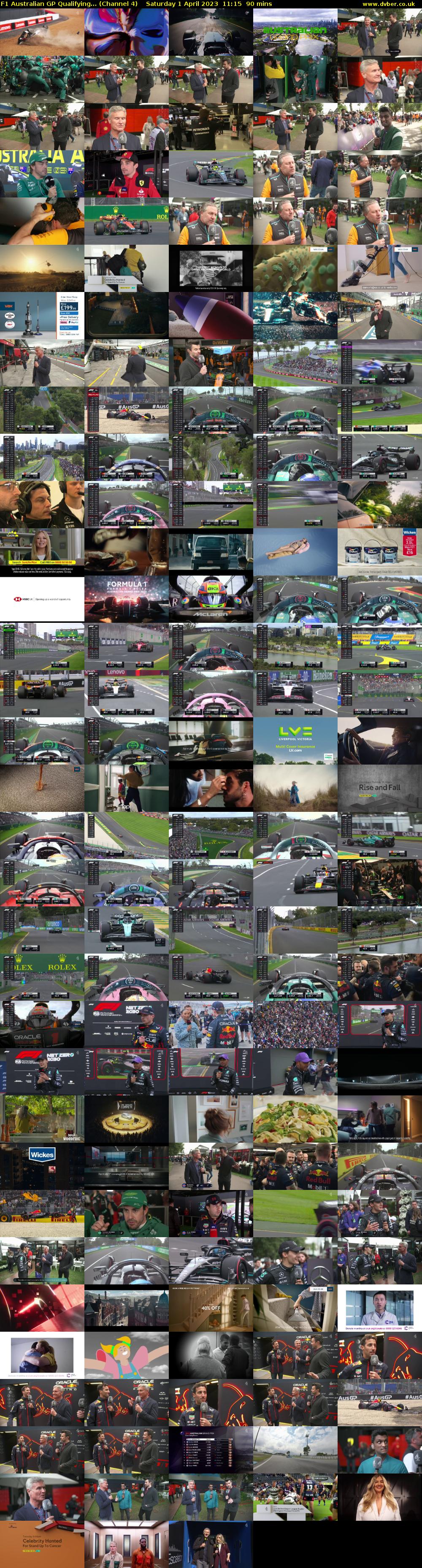 F1 Australian GP Qualifying... (Channel 4) Saturday 1 April 2023 11:15 - 12:45