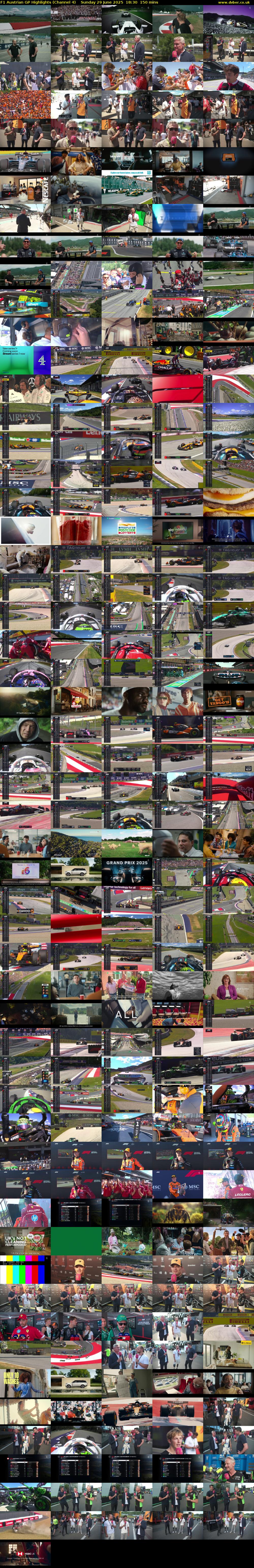 F1 Austrian GP Highlights (Channel 4) Sunday 29 June 2025 18:30 - 21:00