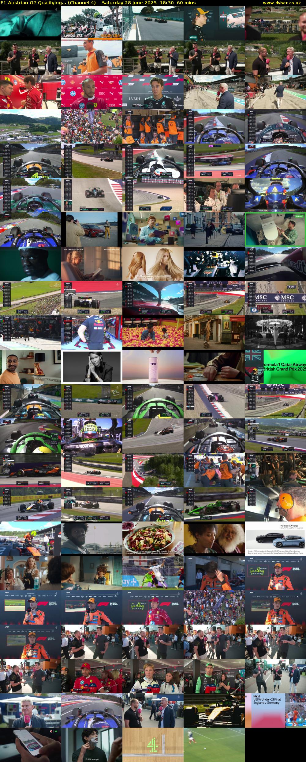 F1 Austrian GP Qualifying... (Channel 4) Saturday 28 June 2025 18:30 - 19:30
