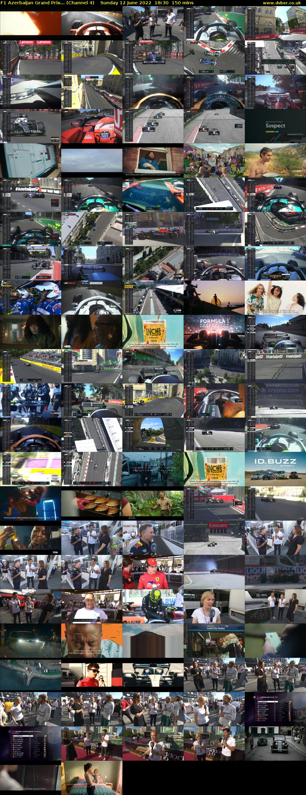 F1 Azerbaijan Grand Prix... (Channel 4) Sunday 12 June 2022 18:30 - 21:00