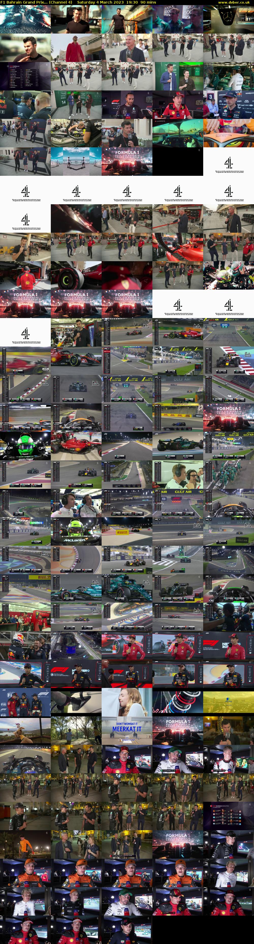 F1 Bahrain Grand Prix... (Channel 4) Saturday 4 March 2023 19:30 - 21:00