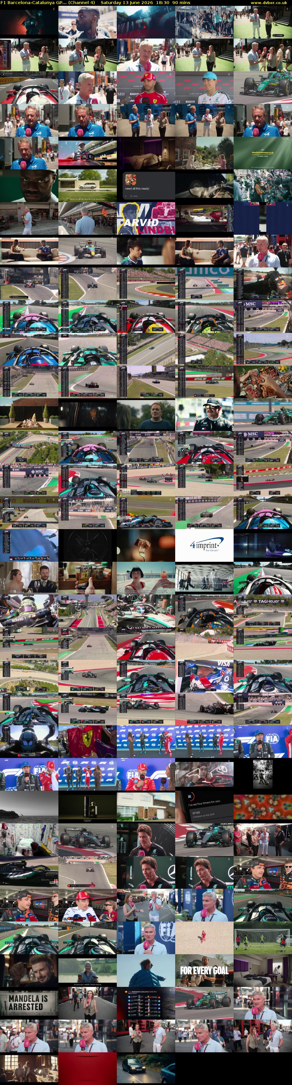 F1 Barcelona-Catalunya GP... (Channel 4) Saturday 13 June 2026 18:30 - 20:00