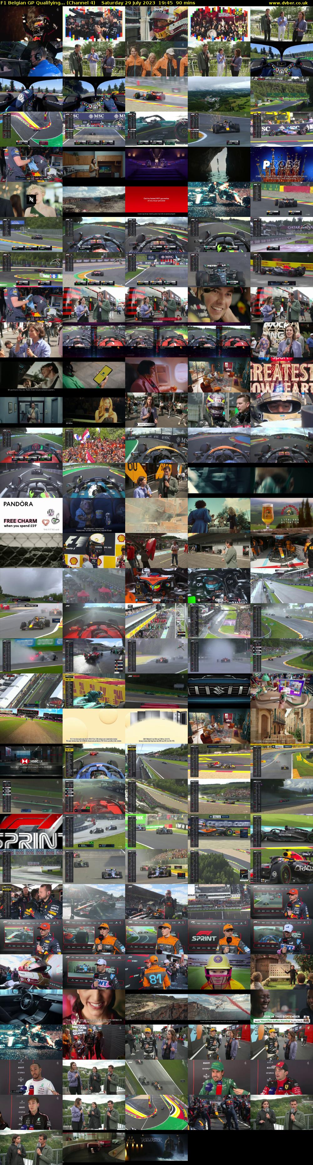 F1 Belgian GP Qualifying... (Channel 4) Saturday 29 July 2023 19:45 - 21:15