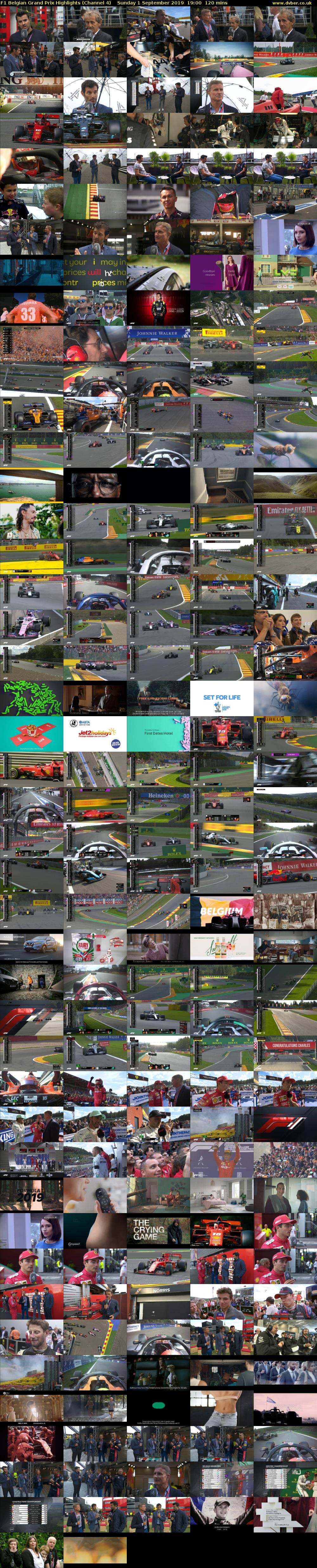 F1 Belgian Grand Prix Highlights (Channel 4) Sunday 1 September 2019 19:00 - 21:00