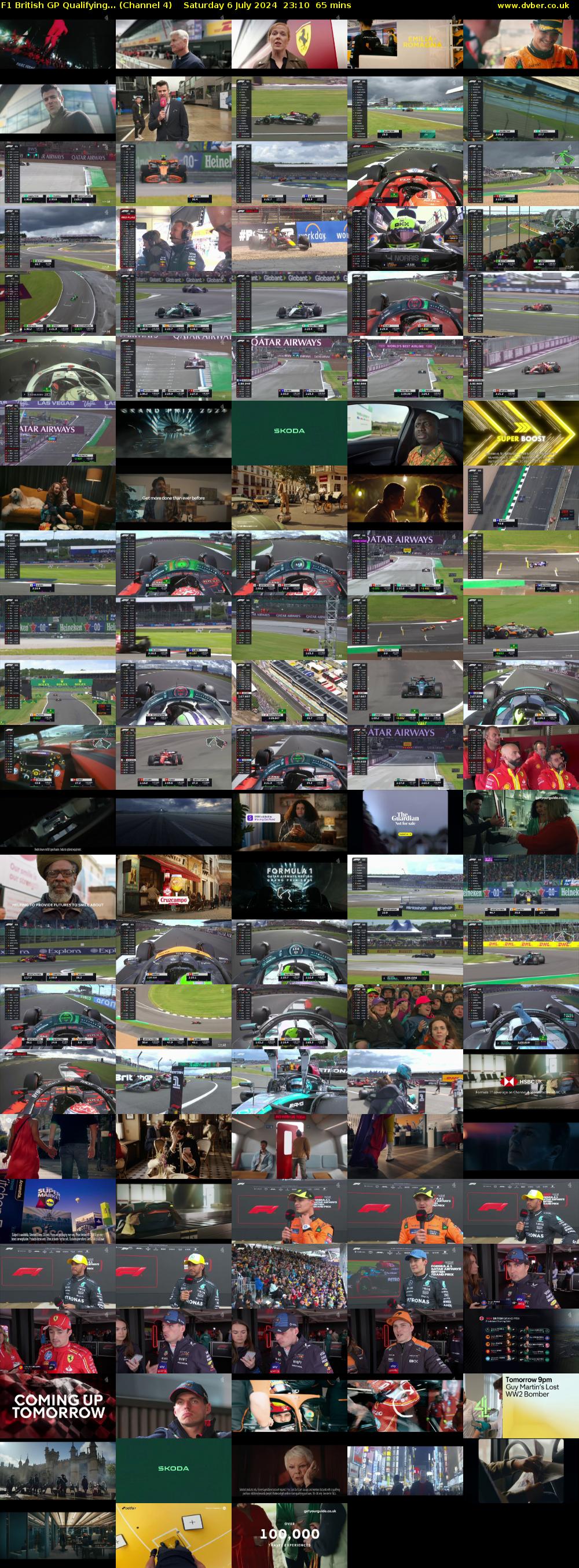 F1 British GP Qualifying... (Channel 4) Saturday 6 July 2024 23:10 - 00:15