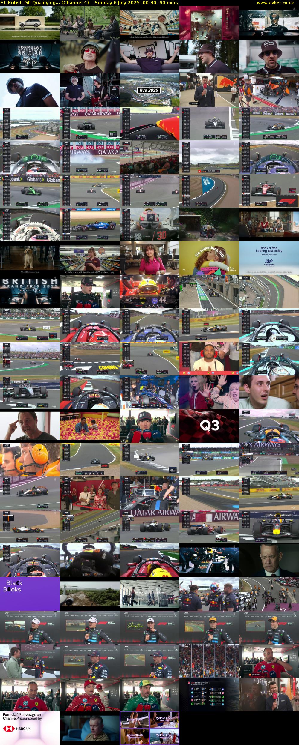 F1 British GP Qualifying... (Channel 4) Sunday 6 July 2025 00:30 - 01:30