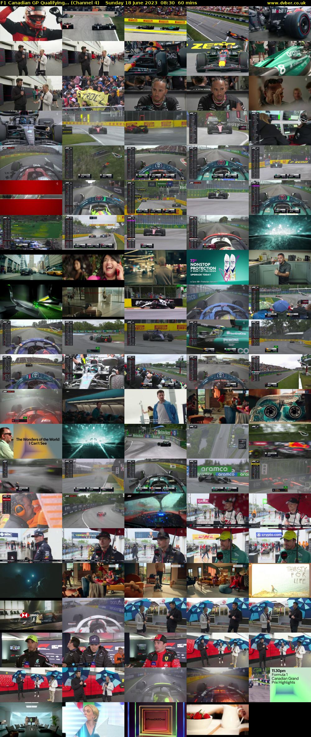 F1 Canadian GP Qualifying... (Channel 4) Sunday 18 June 2023 08:30 - 09:30