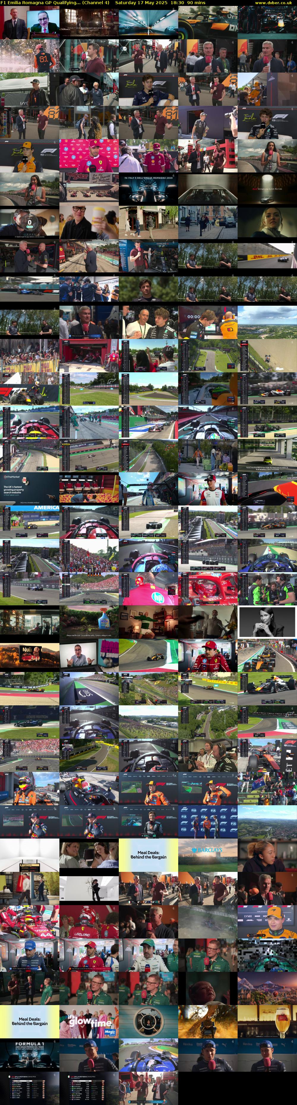 F1 Emilia Romagna GP Qualifying... (Channel 4) Saturday 17 May 2025 18:30 - 20:00