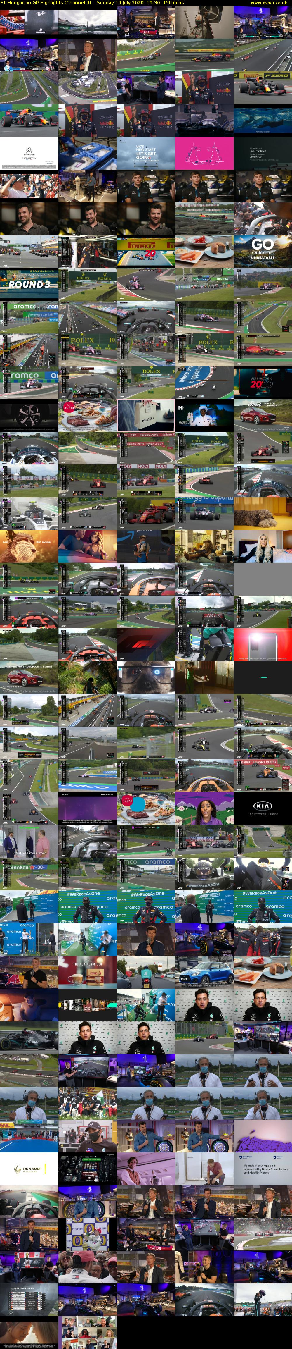 F1 Hungarian GP Highlights (Channel 4) Sunday 19 July 2020 19:30 - 22:00