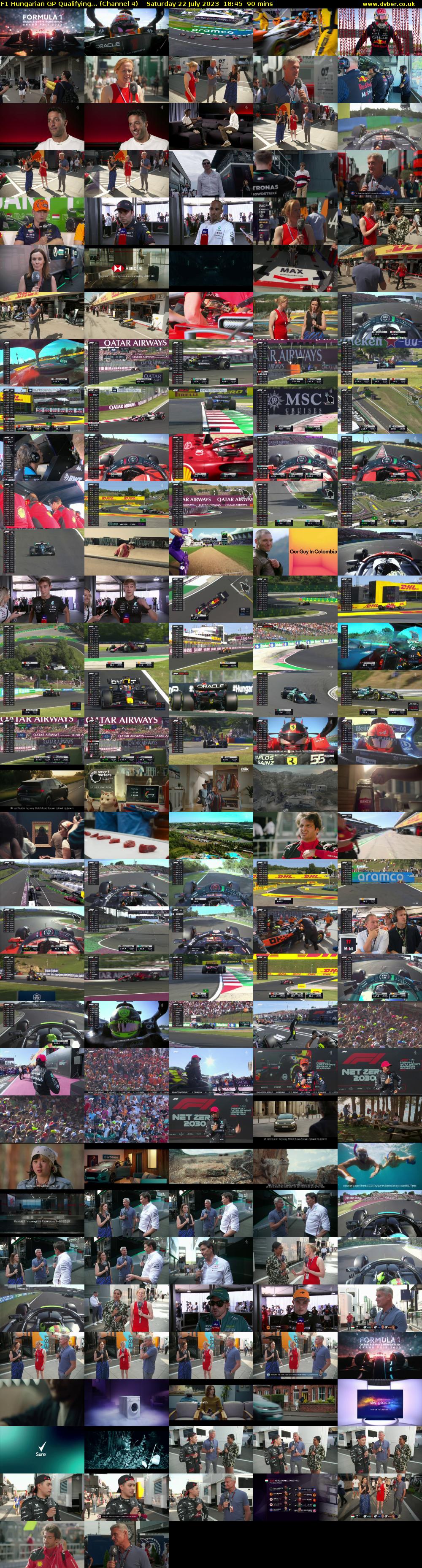 F1 Hungarian GP Qualifying... (Channel 4) Saturday 22 July 2023 18:45 - 20:15