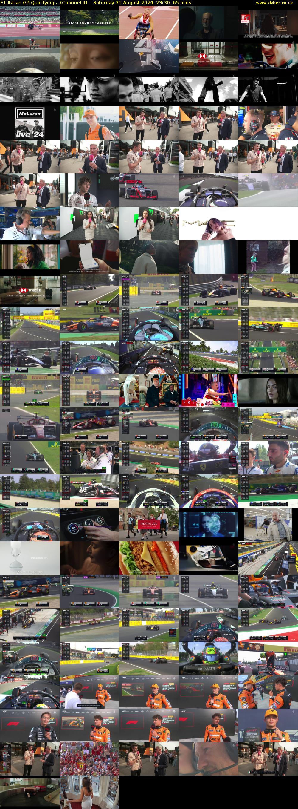 F1 Italian GP Qualifying... (Channel 4) Saturday 31 August 2024 23:30 - 00:35