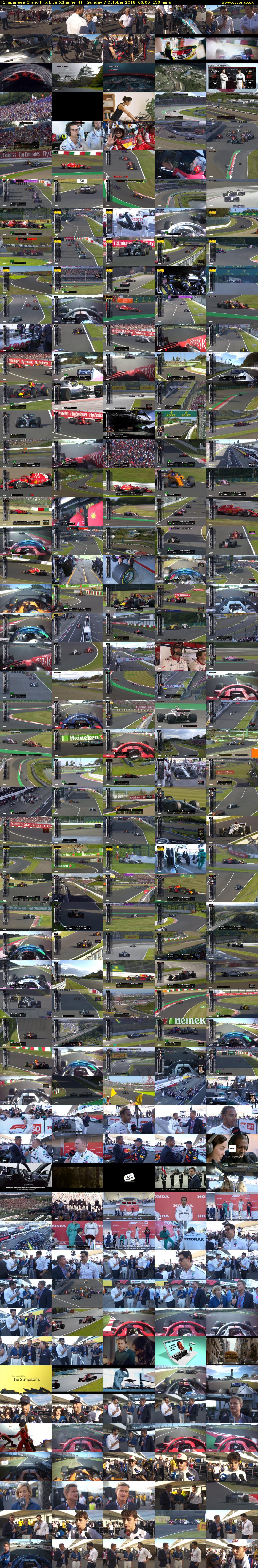 F1 Japanese Grand Prix Live (Channel 4) Sunday 7 October 2018 06:00 - 08:30