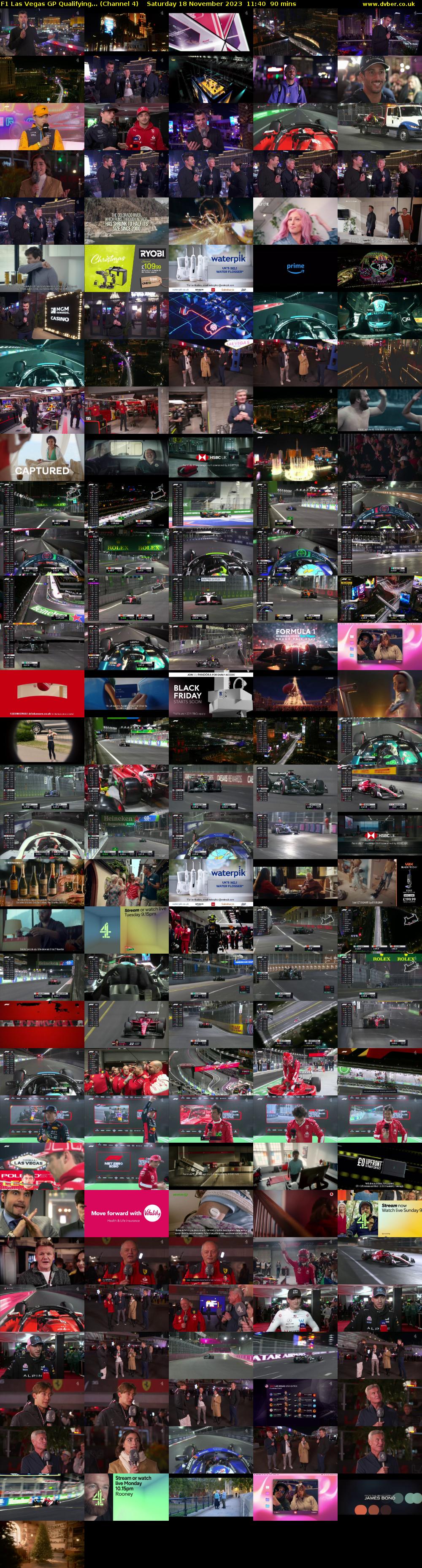 F1 Las Vegas GP Qualifying... (Channel 4) Saturday 18 November 2023 11:40 - 13:10