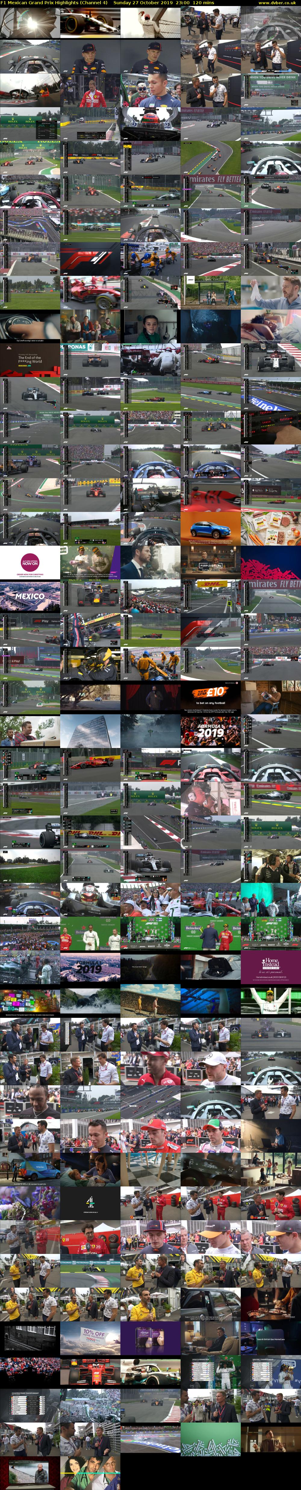 F1 Mexican Grand Prix Highlights (Channel 4) Sunday 27 October 2019 23:00 - 01:00