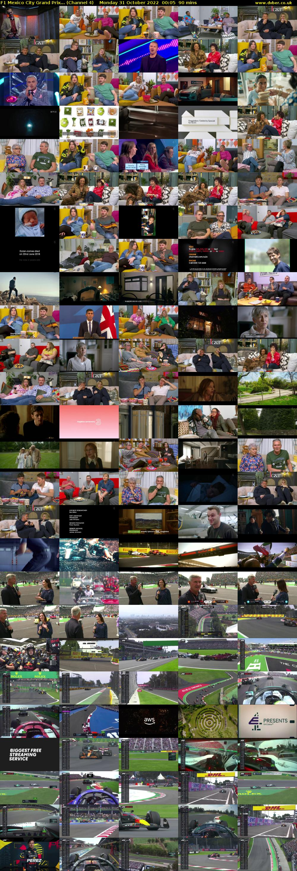 F1 Mexico City Grand Prix... (Channel 4) Monday 31 October 2022 00:05 - 01:35