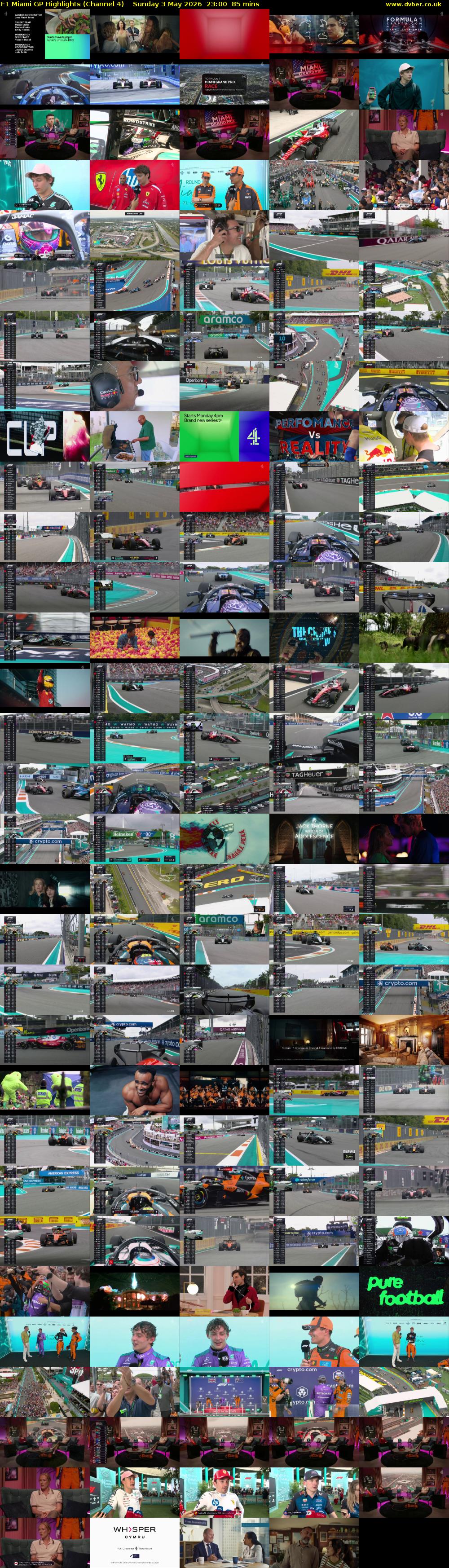 F1 Miami GP Highlights (Channel 4) Sunday 3 May 2026 23:00 - 00:25