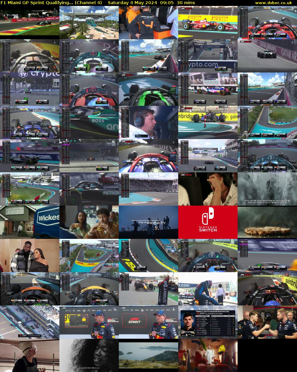 F1 Miami GP Sprint Qualifying... (Channel 4) Saturday 4 May 2024 09:05 - 09:35