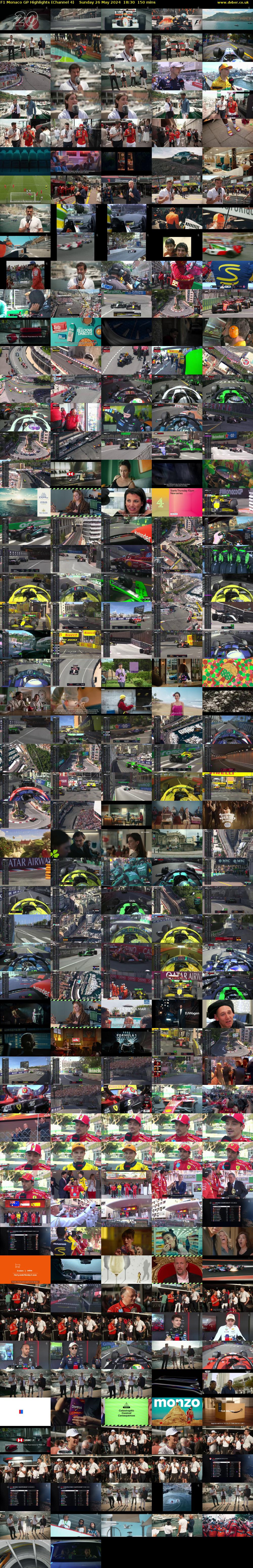 F1 Monaco GP Highlights (Channel 4) Sunday 26 May 2024 18:30 - 21:00