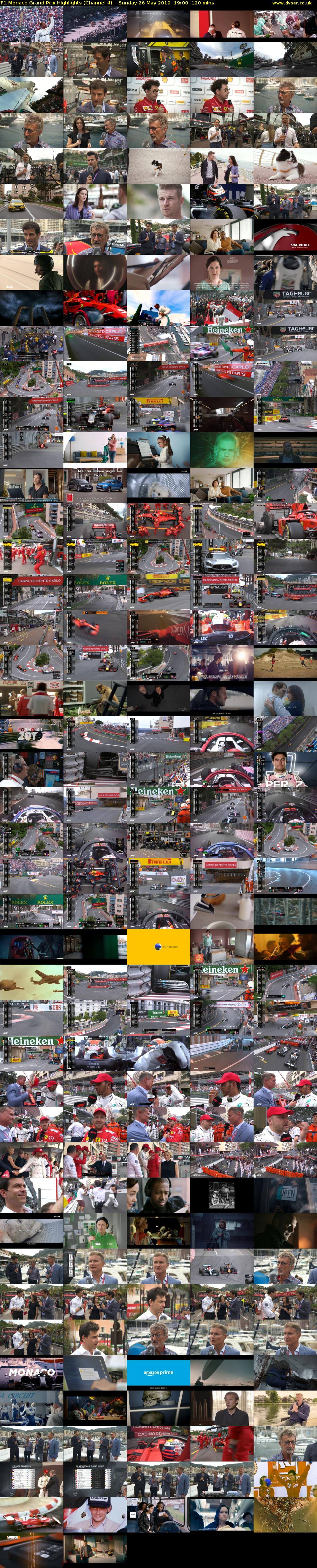F1 Monaco Grand Prix Highlights (Channel 4) Sunday 26 May 2019 19:00 - 21:00