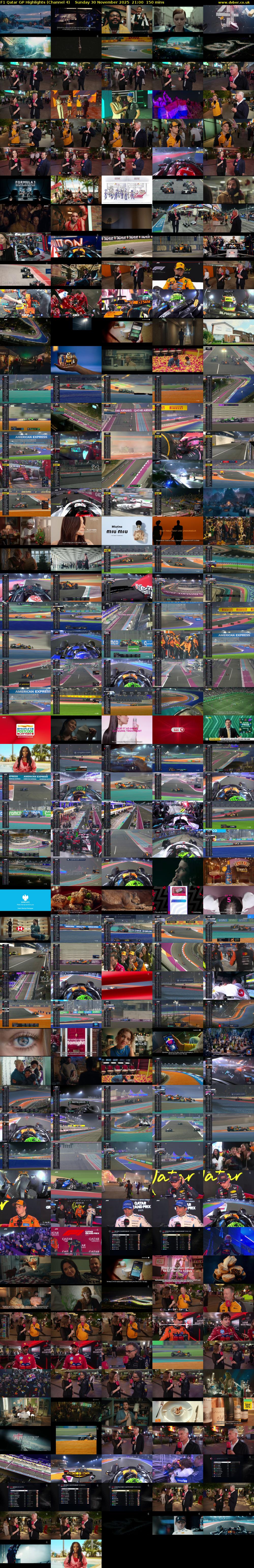 F1 Qatar GP Highlights (Channel 4) Sunday 30 November 2025 21:00 - 23:30