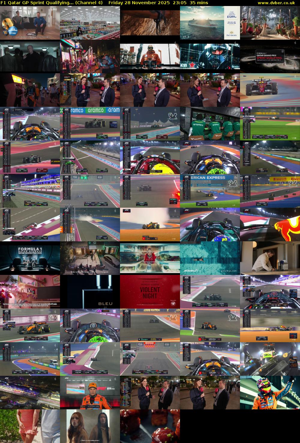 F1 Qatar GP Sprint Qualifying... (Channel 4) Friday 28 November 2025 23:05 - 23:40