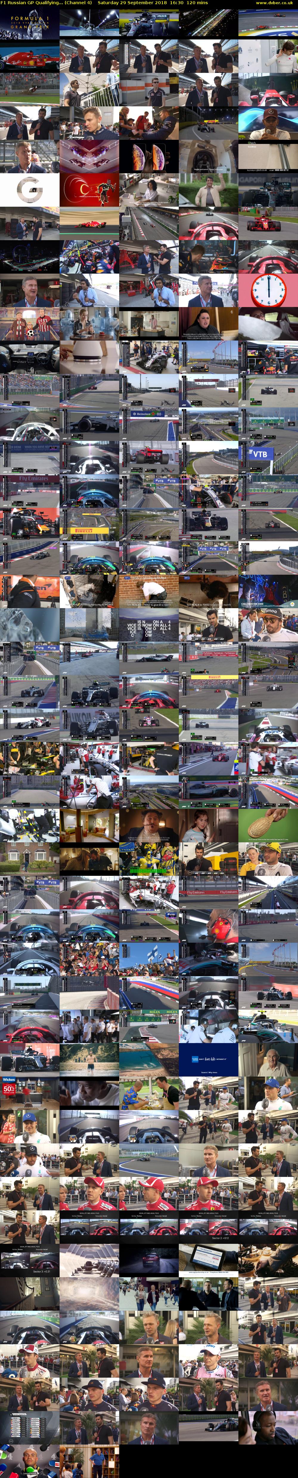 F1 Russian GP Qualifying... (Channel 4) Saturday 29 September 2018 16:30 - 18:30