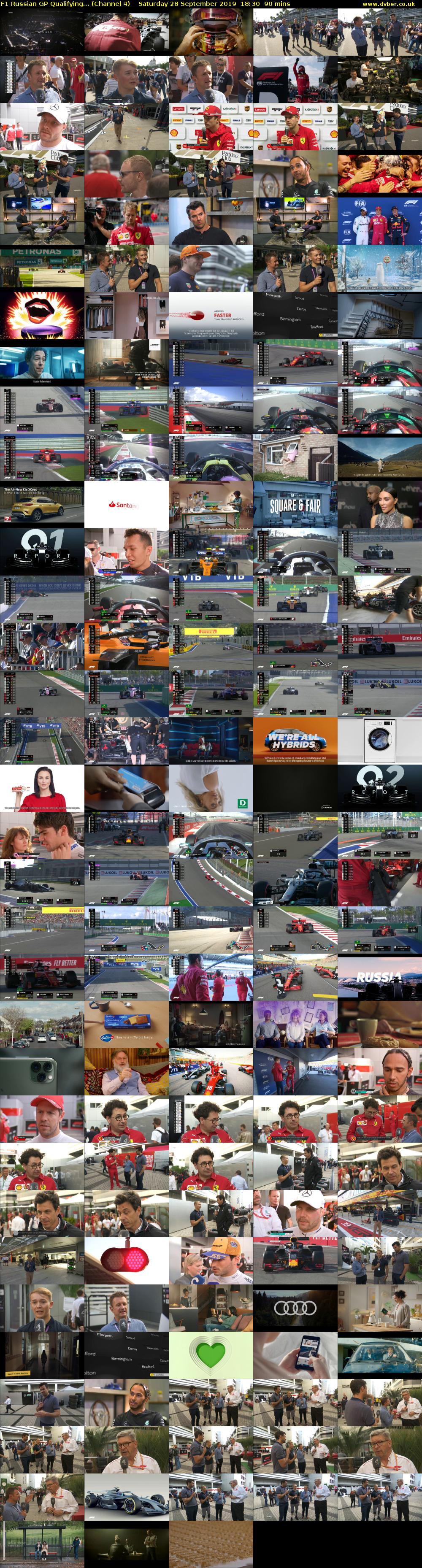F1 Russian GP Qualifying... (Channel 4) Saturday 28 September 2019 18:30 - 20:00