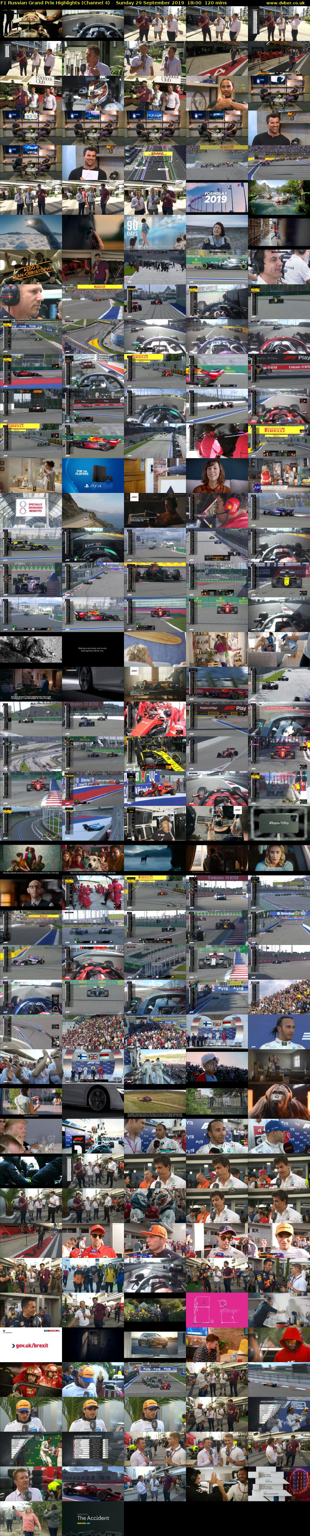 F1 Russian Grand Prix Highlights (Channel 4) Sunday 29 September 2019 18:00 - 20:00