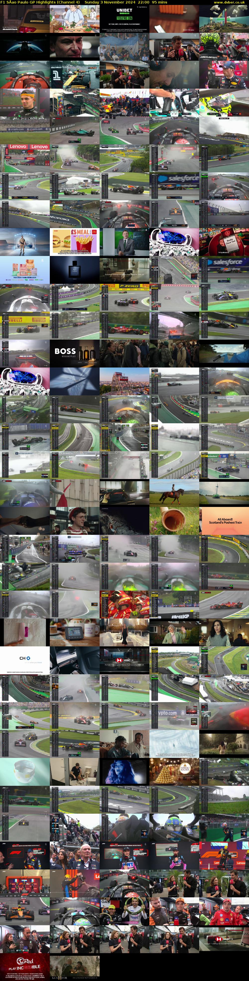 F1 SÄao Paulo GP Highlights (Channel 4) Sunday 3 November 2024 22:00 - 23:35