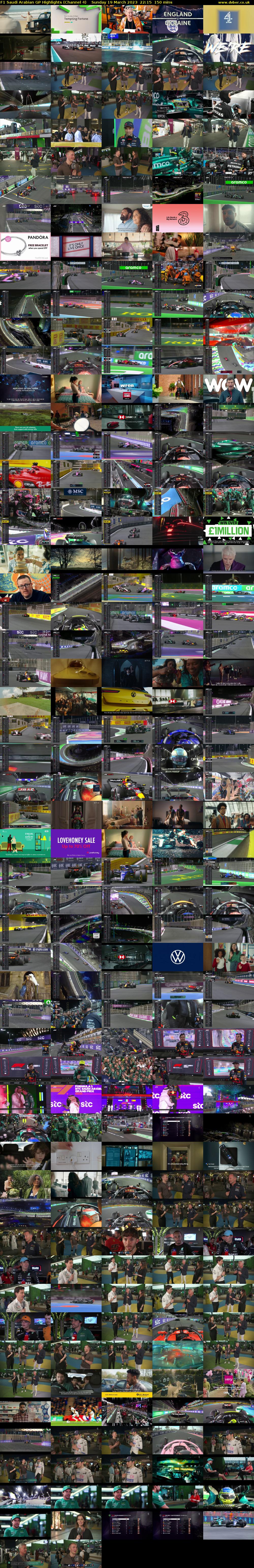 F1 Saudi Arabian GP Highlights (Channel 4) Sunday 19 March 2023 22:15 - 00:45